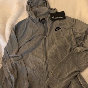 Nike Light Gray Zip-Up Jacket